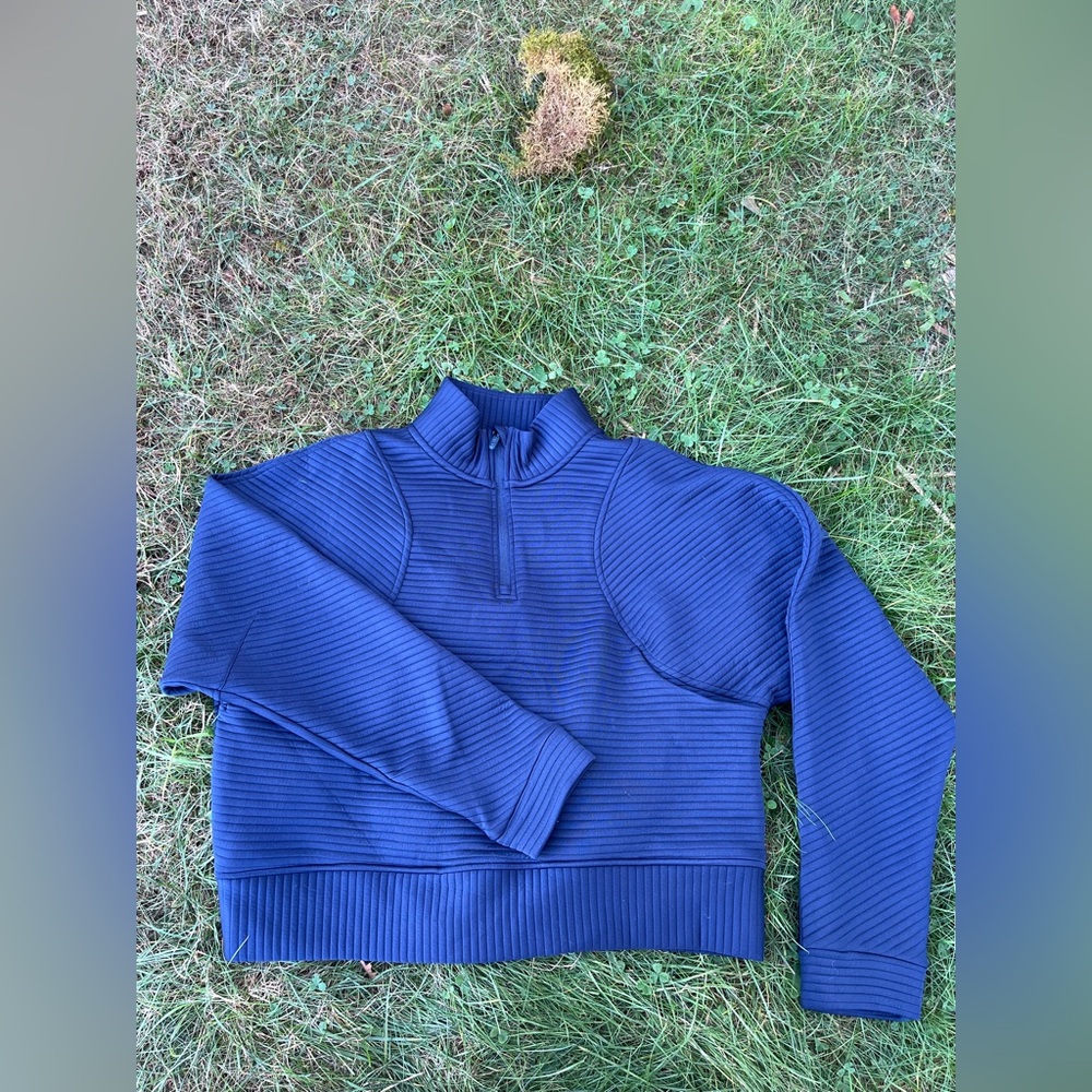 ZELLA Cowl Neck Blue Sweater- M
